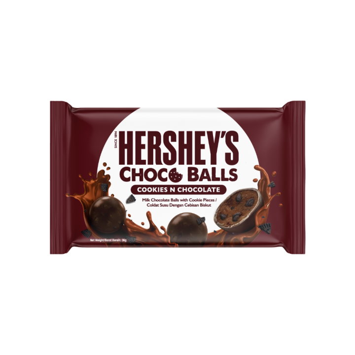 Hershey's choco ball cookies and chocolate